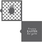 Happy Easter Background and Message Cookie Stencil