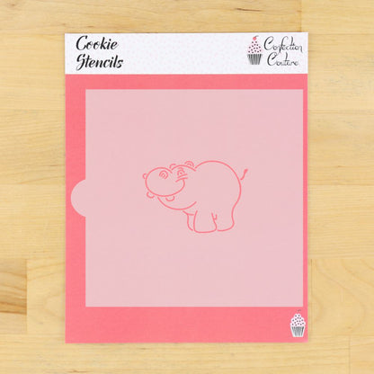 Hippo Paint Your Own Cookie Stencil
