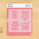 Happy Father's Day Stencil Messages for Cookies – Confection Couture ...