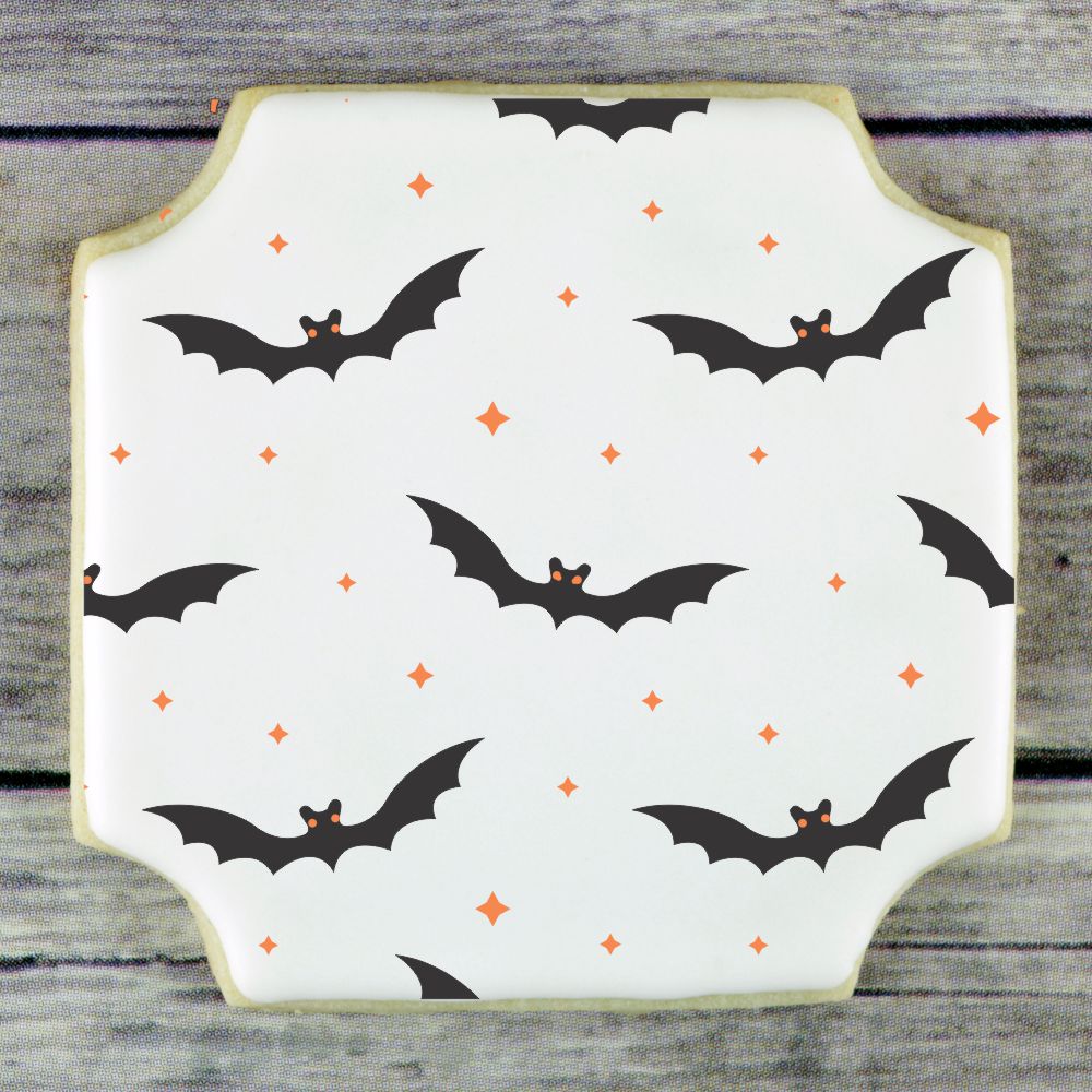 Bats Halloween Cookie Stencil
