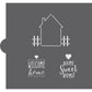 Home Sweet Home Message & Frame Cookie Stencil