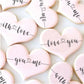 Love Script Cookie Stencil