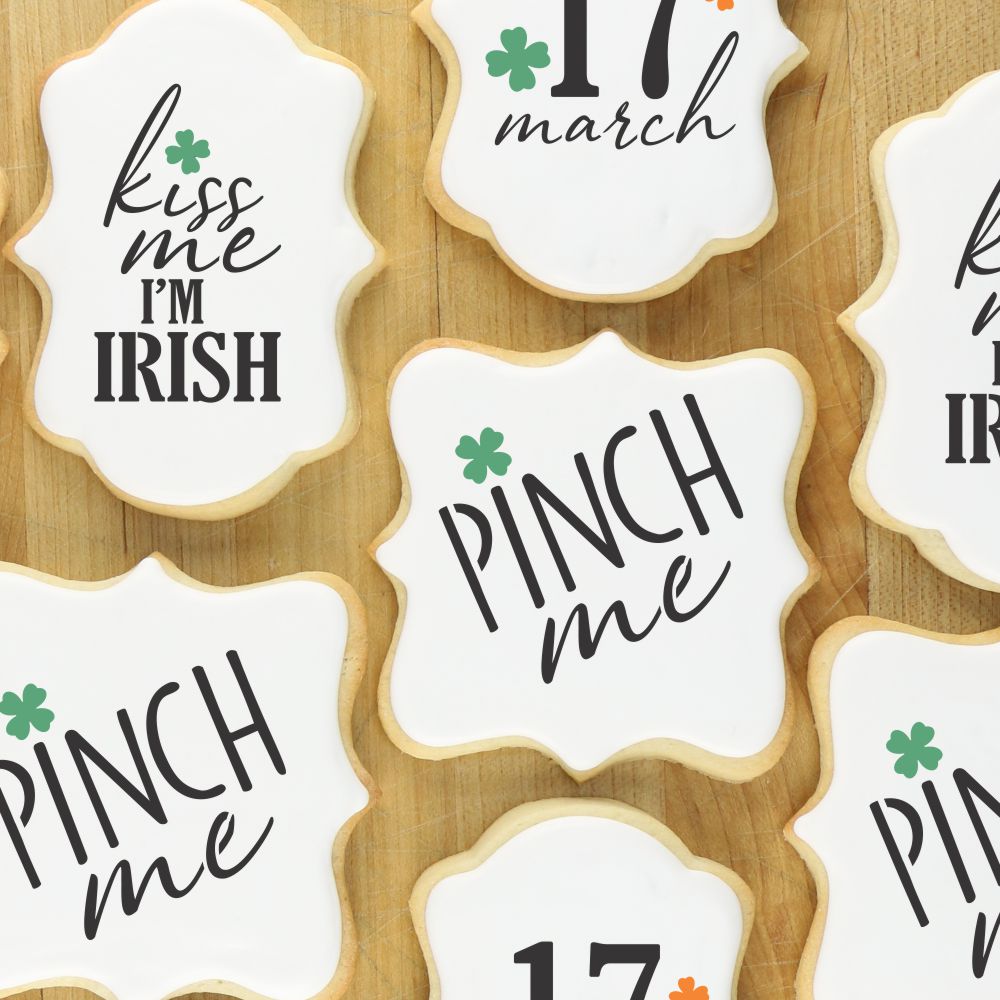 Pinch Me St. Patrick's Day Cookie Stencil