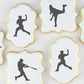 Baseball Players Cookie Stencil