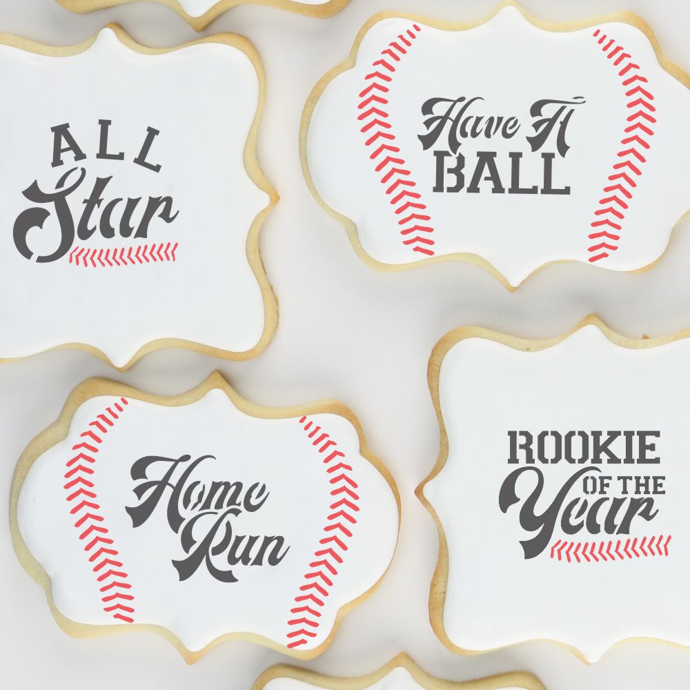Baseball Decorated  Cookie 
