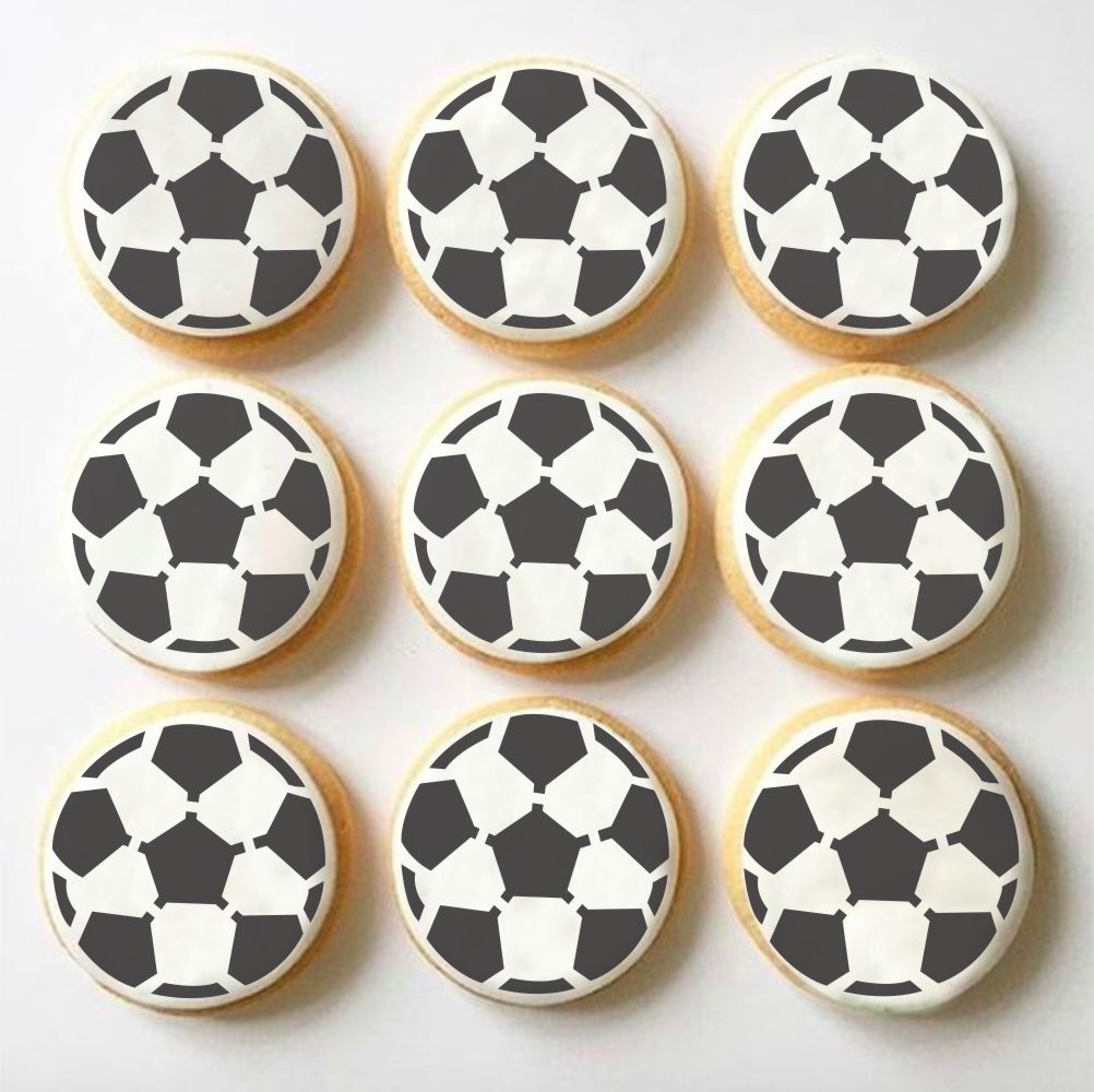 Soccer Ball Cookie Stencil