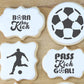 Soccer Messages Cookie Stencil