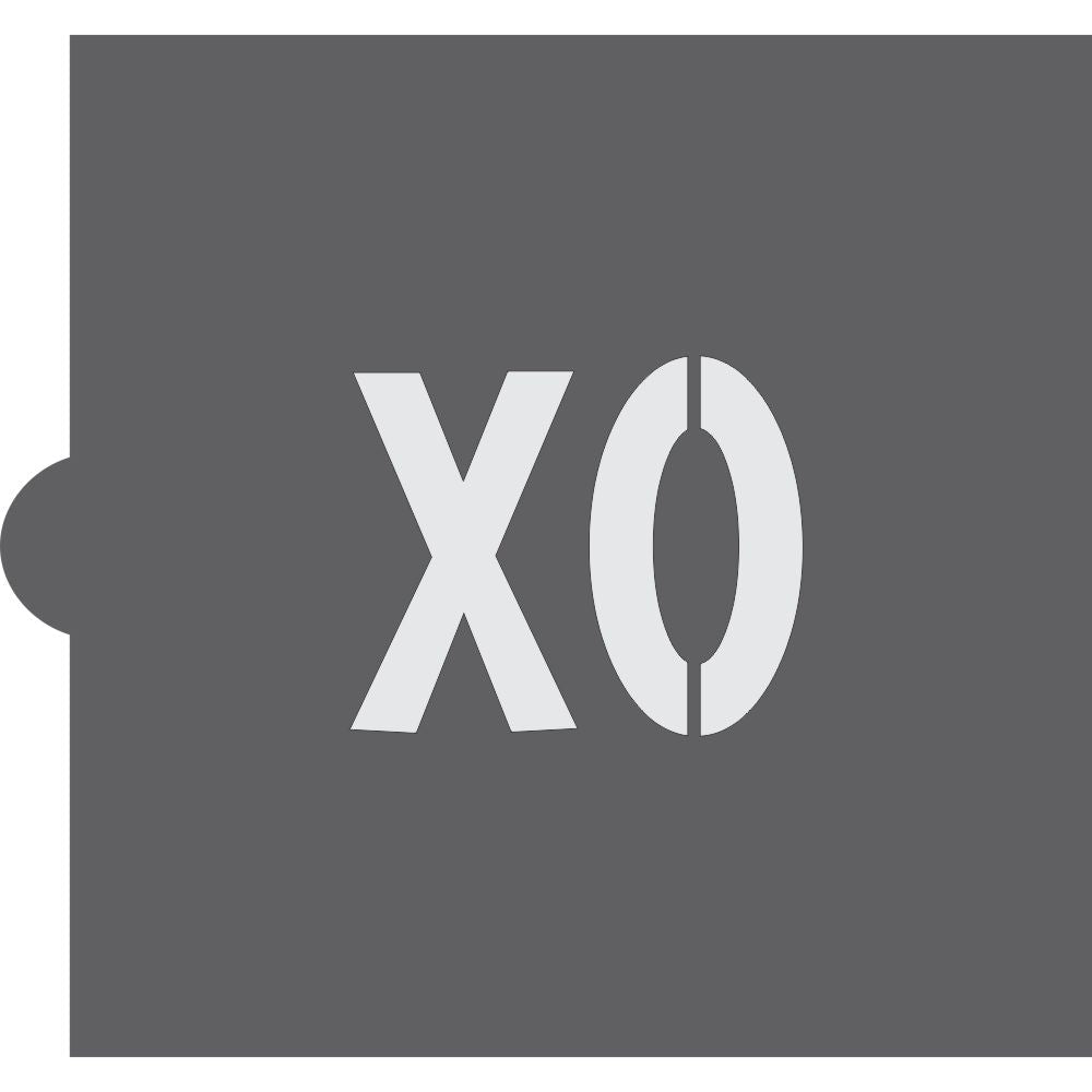 XO Letters cookie stencil