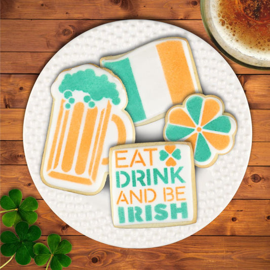 Eat Drink and Be Irish Decorated Cookies for St. Patrick's Day