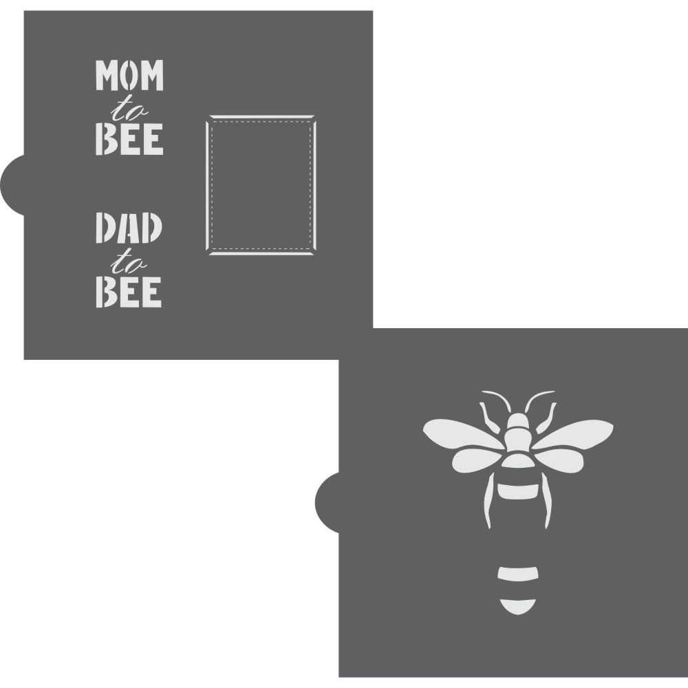 Mom to Bee Cookie Stencil
