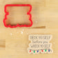 Deck Yo Self Christmas Cookie Stencil with Matching Cookie Cutter