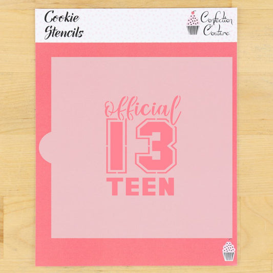 Official Teen Birthday Cookie Stencil