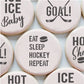 Ice Hockey Messages Cookie Stencils