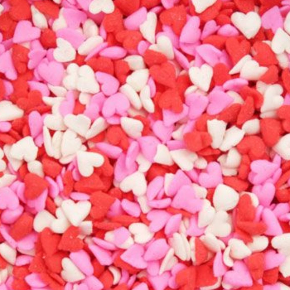 Heart Shaped Sprinkles for Valentine's Day