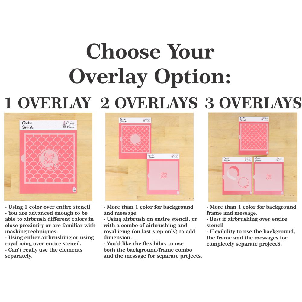 How to use multiple overlay cookie stencils