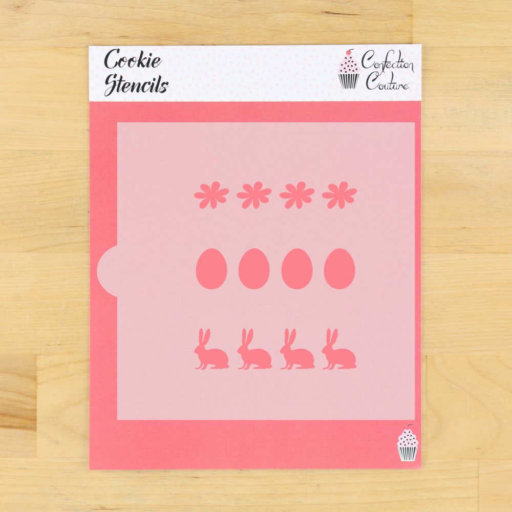 Easter Paint Palette Cookie Stencil for PYO cookies