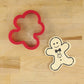 Gingerbread man cookie stenci and matching cookie cutter