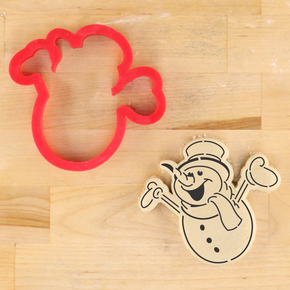 Snowman Paint Your Own Cookie Stencil with Cookie Cutter