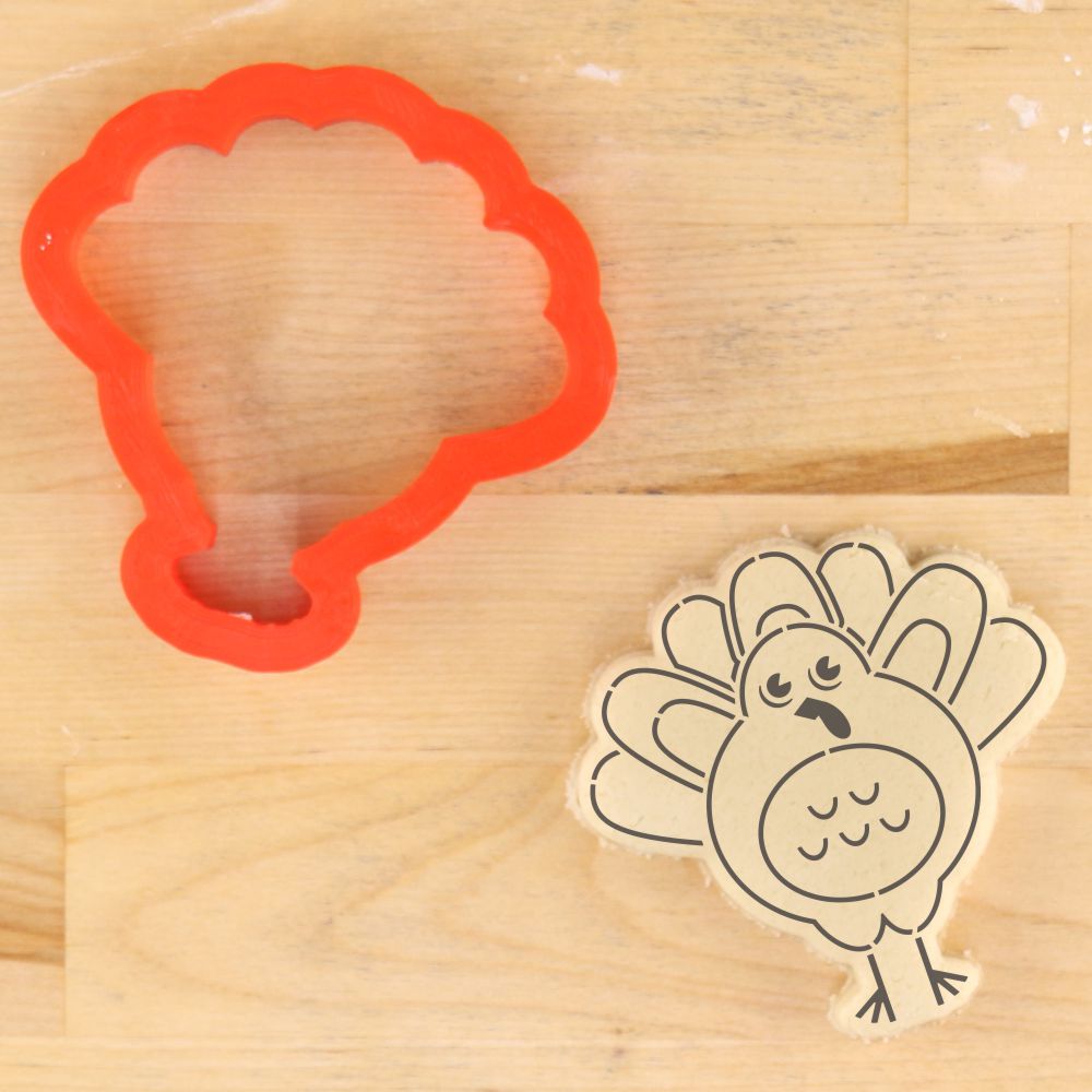 Turkey Paint Your Own Cookies and Matching Turkey cookie cutter