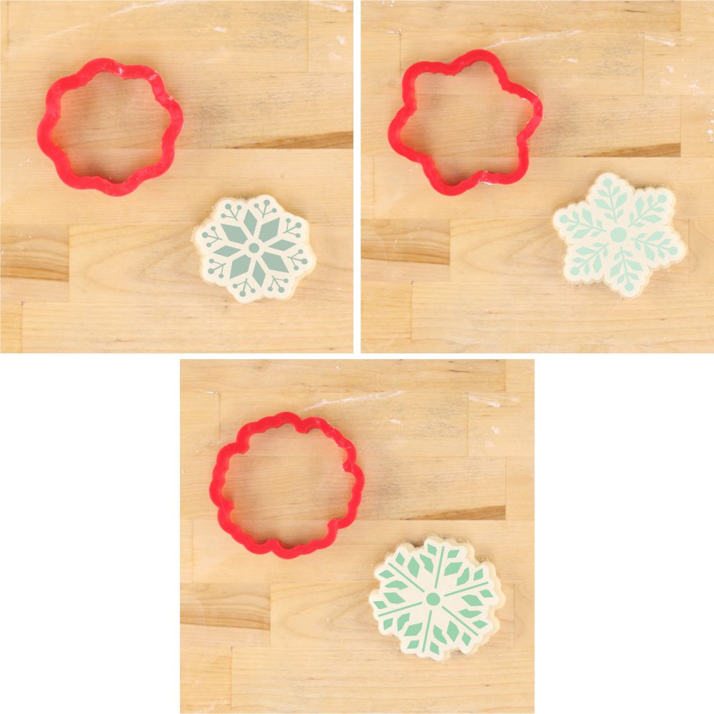 Snowflake Cookie Cutters and Cookie Stencils