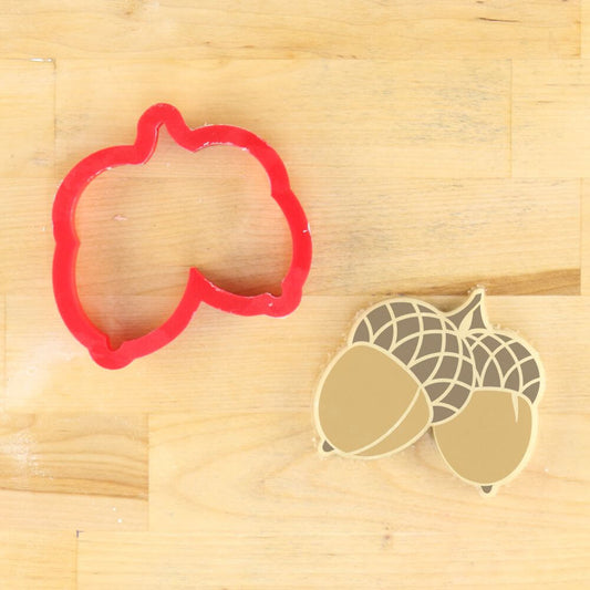 Acorn Fall Cookie Stencil With Fall Cookie Cutter