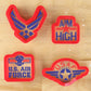 Aim High Air Force Cookie Stencil Set With Cookie Cutters