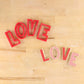 L-O-V-E Letters Cookie Stencil With Matching Cookie Cutters