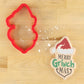 Merry Grinchmas Cookie Stencil and Cookie Cutter