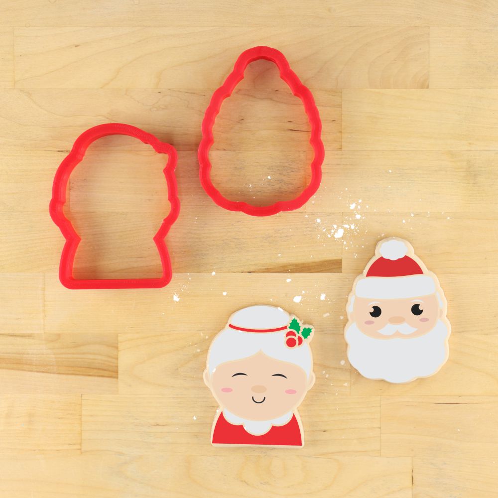 Mr. and Mrs. Claus Cookies