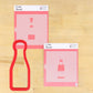 Champagne Bottle Cookie Stencil and Champagne bottle Cookie Cutter