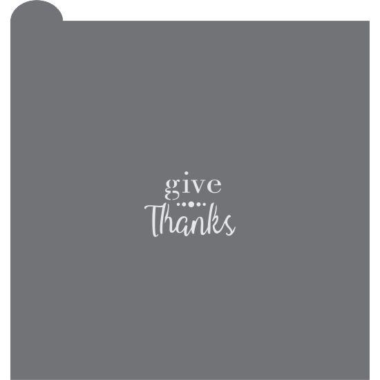 Give Thanks Prettier Plaques Message Cookie Stencil