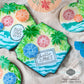 Day at the Beach Dynamic Duos Messages Cookie Stencil Set