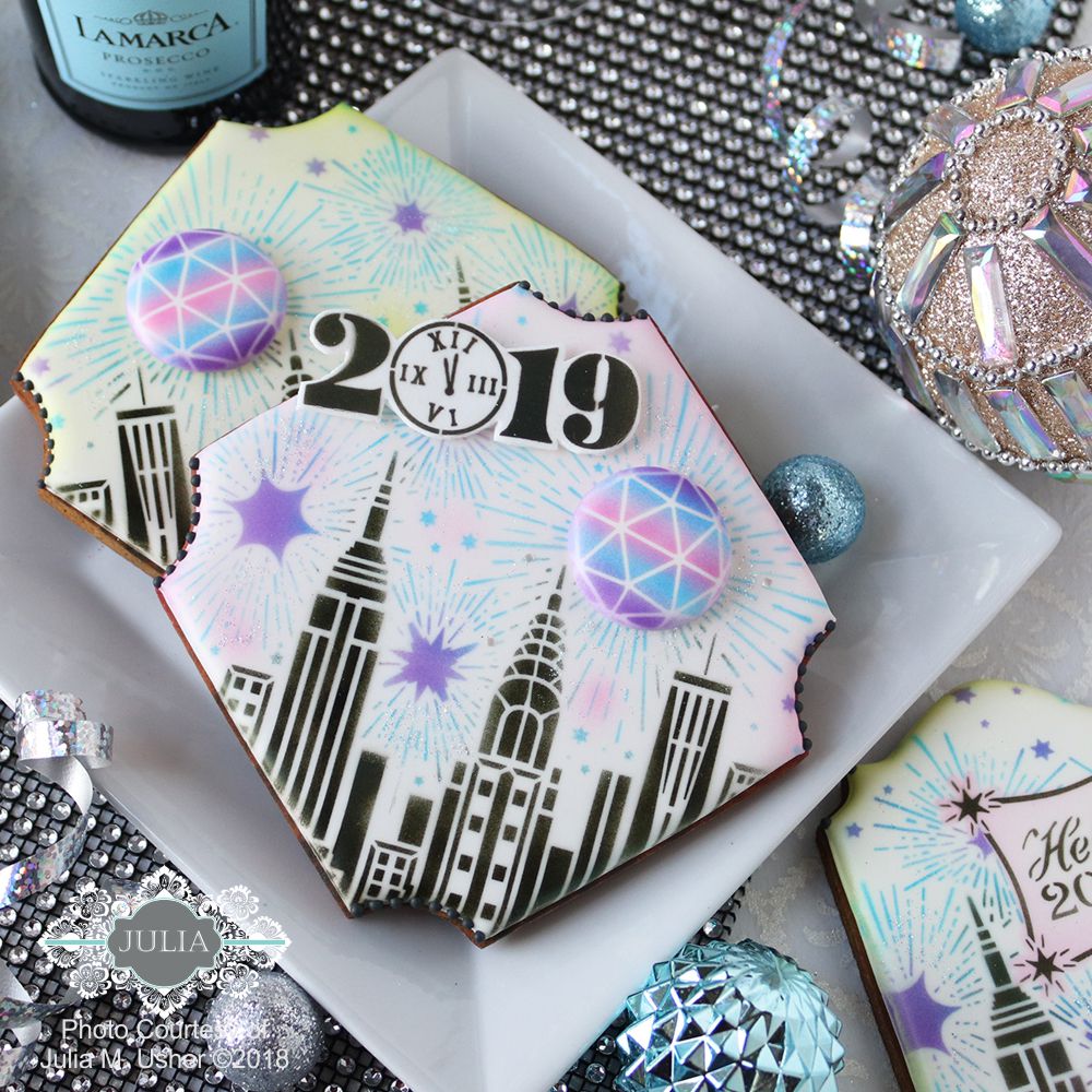 New Year's Eve Cookies by Julia Usher