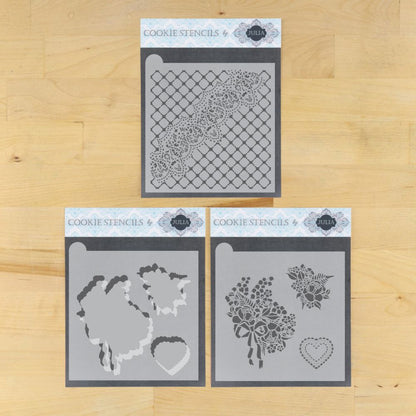 Forget Me Not Dynamic Duos Cookie Stencil Set