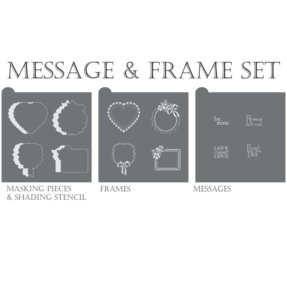 Forget Me Not Dynamic Duos Cookie Stencil Set