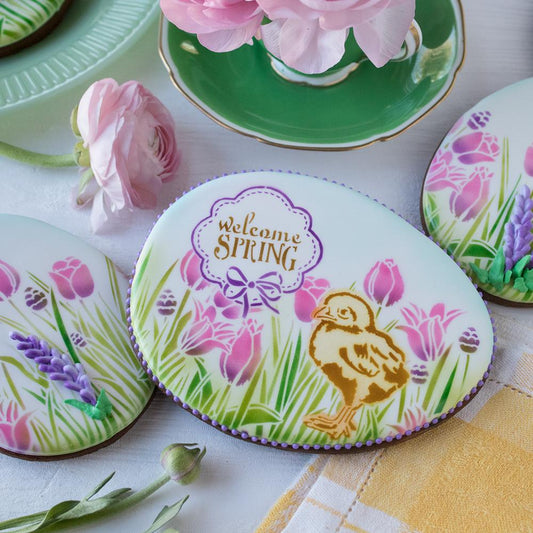 Easter Greetings Dynamic Duos Cookie Stencil Set