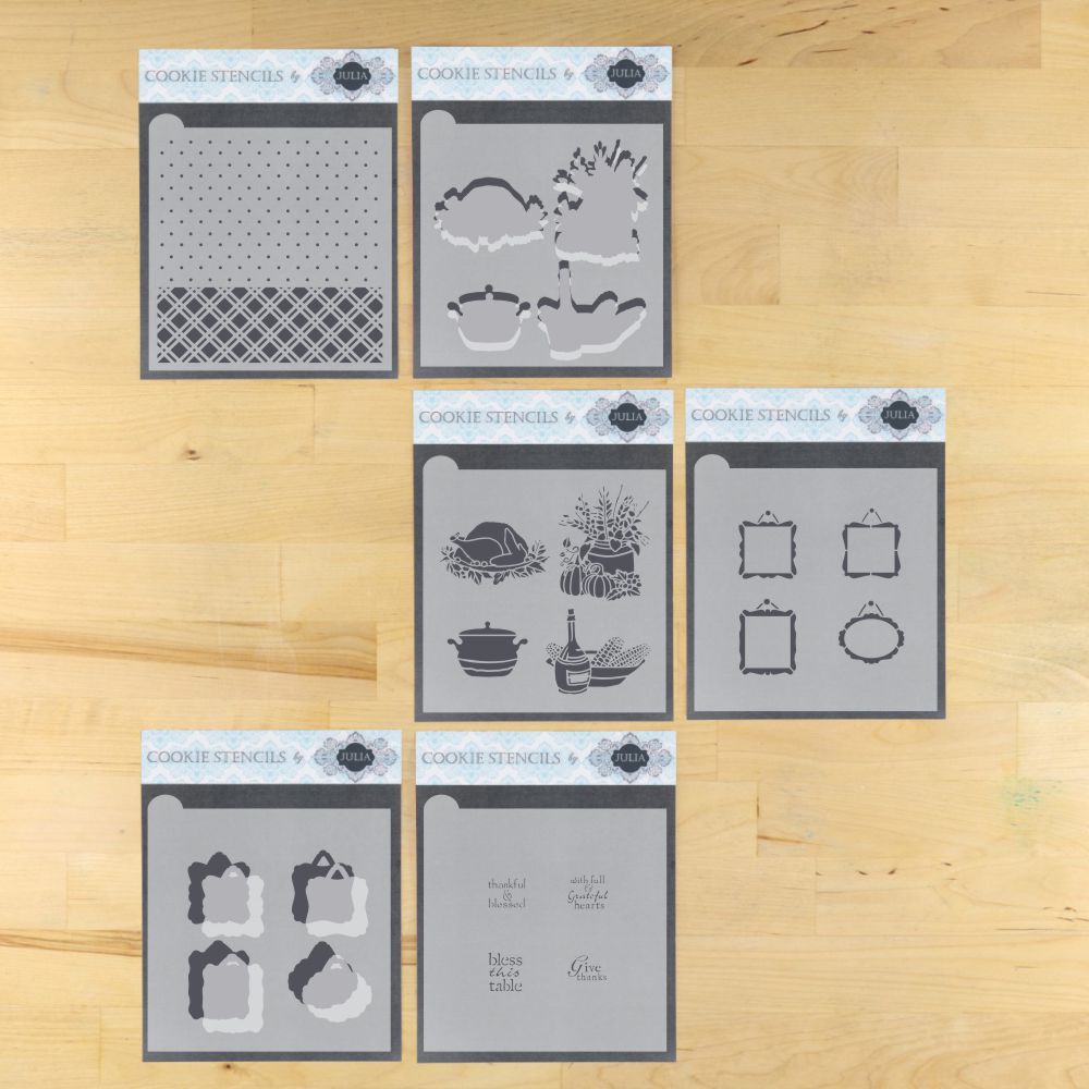 Bless This Table Dynamic Duos Background Cookie Stencil Set