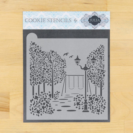A Walk in the Park Dynamic Duos Background Cookie Stencil
