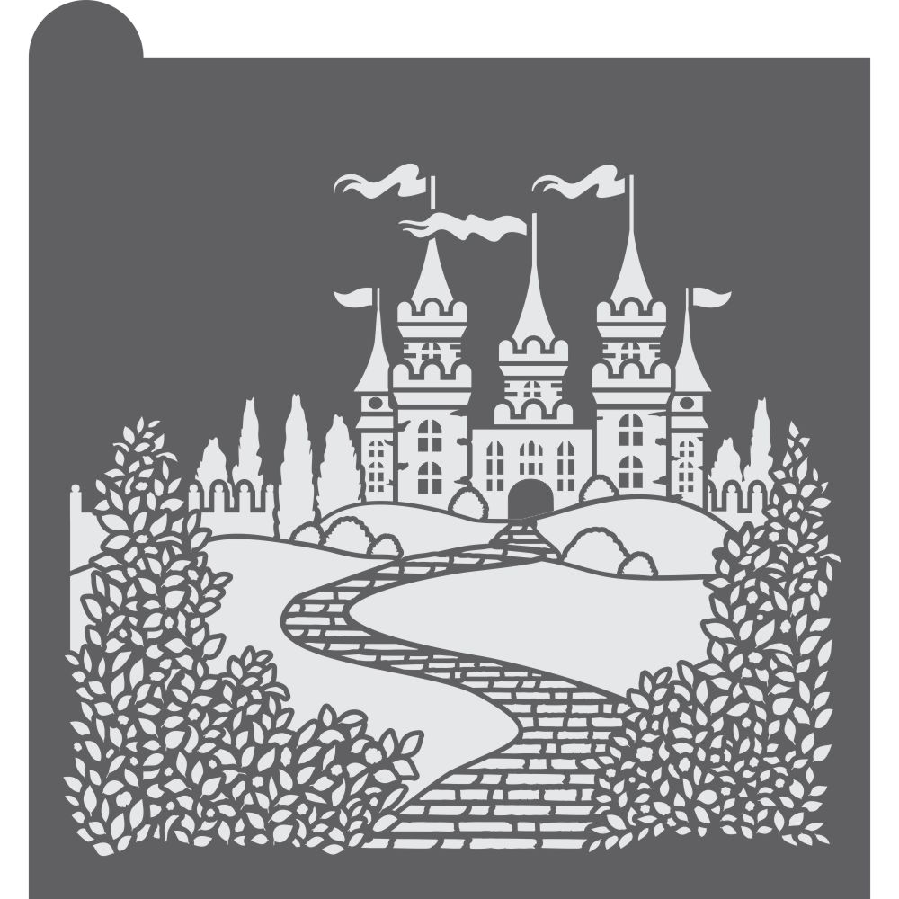 Royal Castle Dynamic Duos Background Cookie Stencil