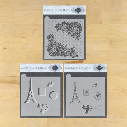 From Paris With Love Dynamic Duos Cookie Stencil Set