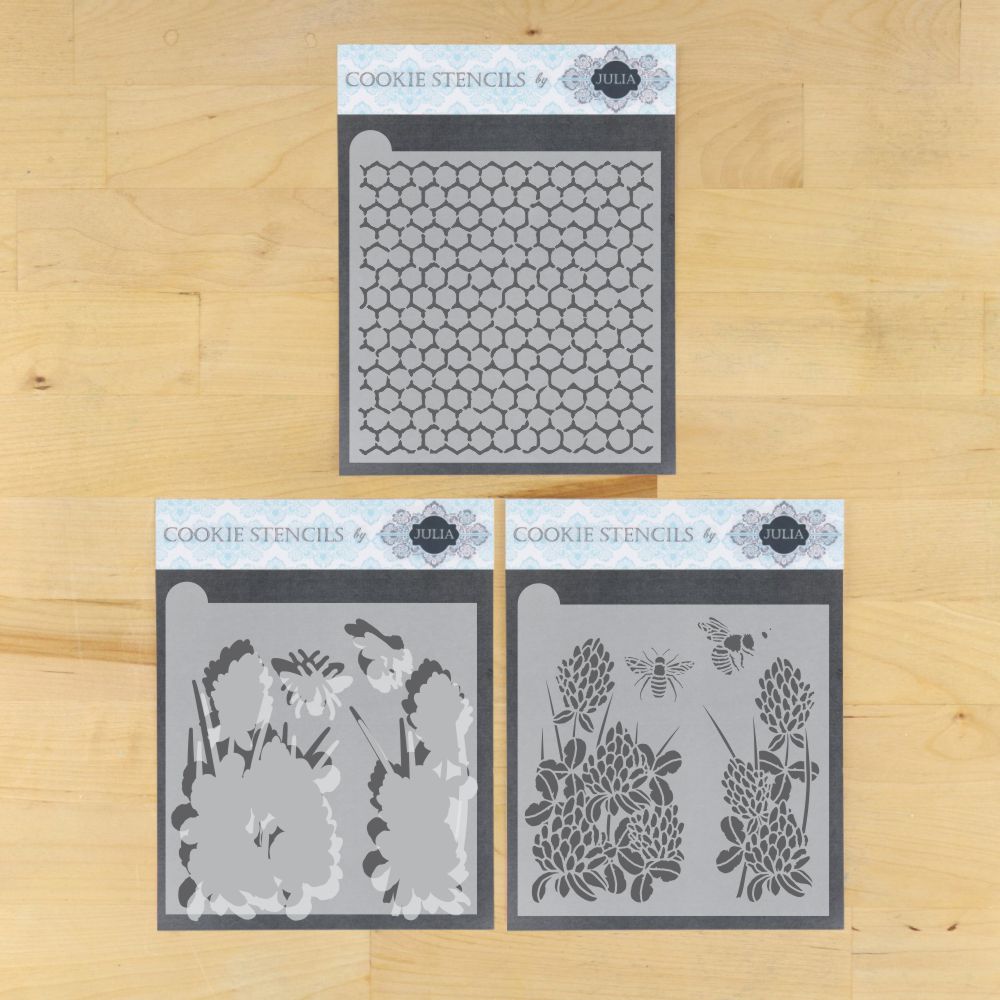 Bees and Blossoms Dynamic Duos Cookie Stencil Set