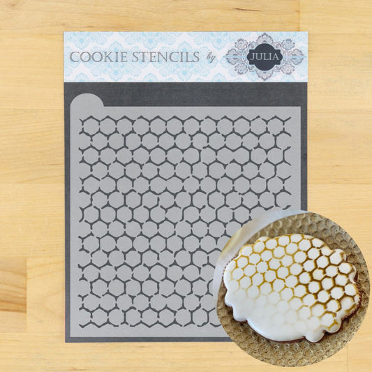 Honeycomb Designer Stencil for Cakes – Confection Couture Stencils