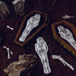 Skeleton Cookies by Julia Usher using Skeleton Halloween Cookie Stencils