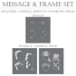 Christmas Stocking Dynamic Duos Message and Frame Cookie Stencil Set