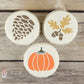 Autumn Round Cookie Stencil 3 Pc Set