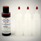 Plastic Bottle with dropper tip pack for airbrush colorants