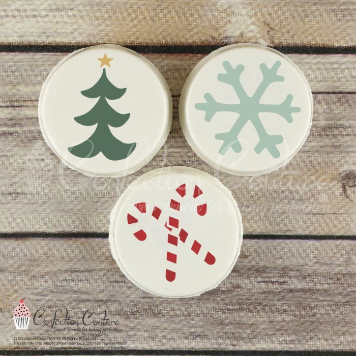 Christmas Round Cookie Stencil 3 Pc Set