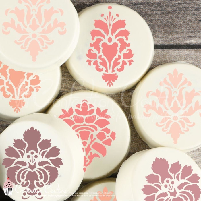 Damask Accent Cookie Stencil Accents