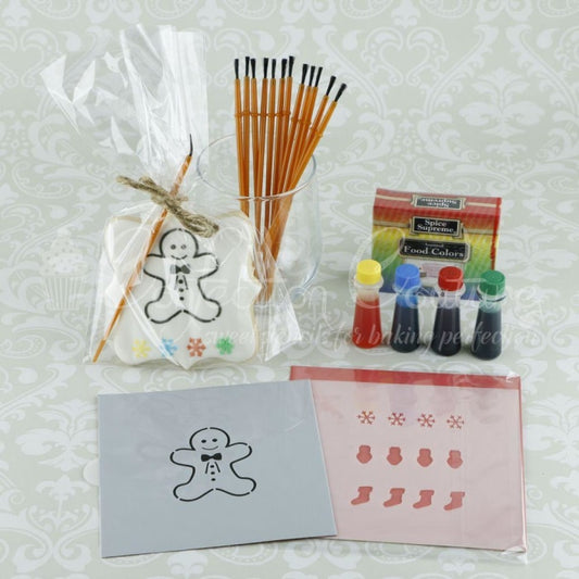 Gingerbread Paint Your Own Cookie Stencil Kit Pyo