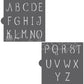 Petite-Beurre Monogram Basic Alphabet Cookie Stencil Set Alphabet